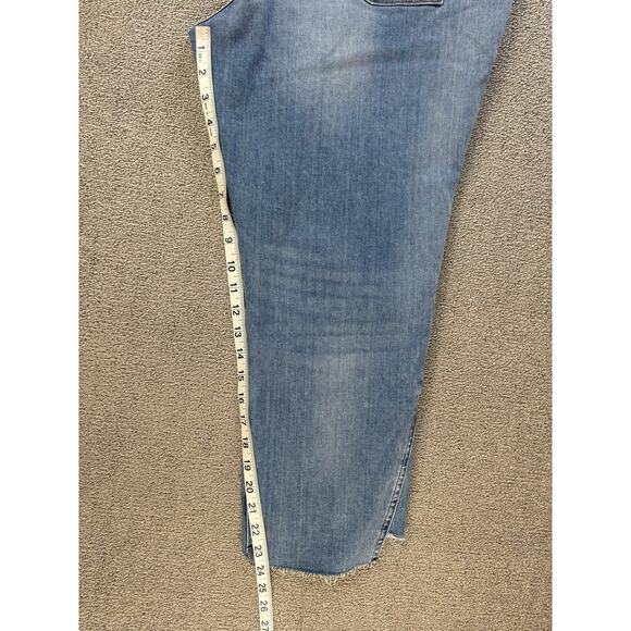 NWT Express Jeanas Original Ankle Legging High Rise DistressedSize 18 Short - Picture 10 of 11